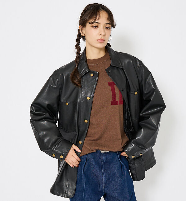 ABAHOUSE「【LEE/リー】LOCO JACKET レザー カバーオール ジャケット / ユ」|その他|