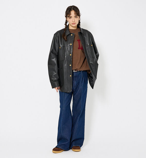 ABAHOUSE「【LEE/リー】LOCO JACKET レザー カバーオール ジャケット / ユ」|その他|