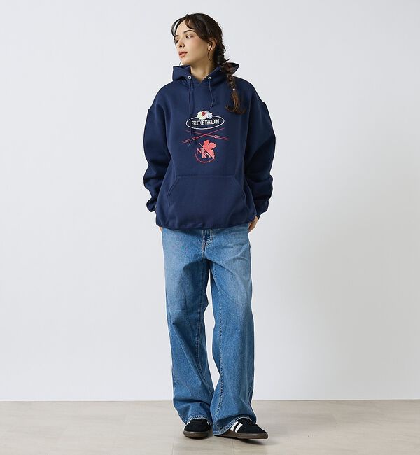 ABAHOUSE「【FRUIT OF THE LOOM】FTL&times;EVA ロゴプリントフーディー /」|パーカー|