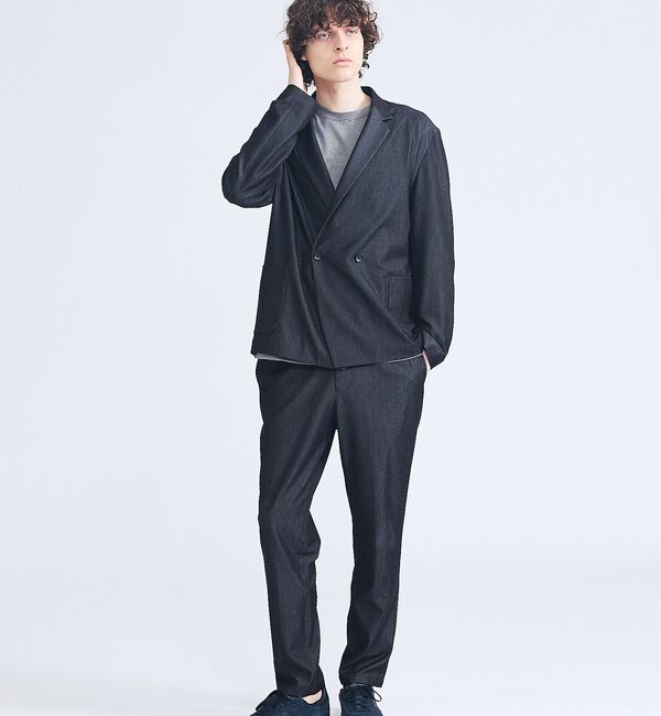 ABAHOUSE「【セットアップ対応】デニムライクツイル テーパード イージーパンツ」|その他|