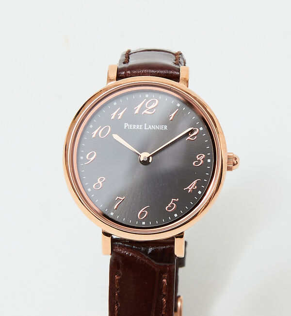 Rouge vif「【PIERRE LANNIER】ノバコレクションチャコールグレーP427C930」|腕時計|