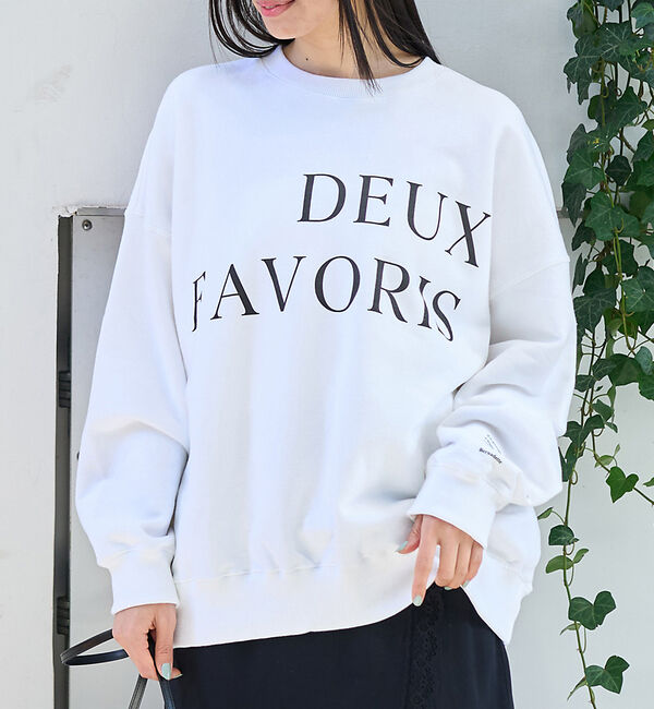 Rouge vif「オーバーサイズロゴスウェット」|スウェット・ジャージ|ホワイト