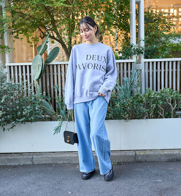 Rouge vif「オーバーサイズロゴスウェット」|スウェット・ジャージ|