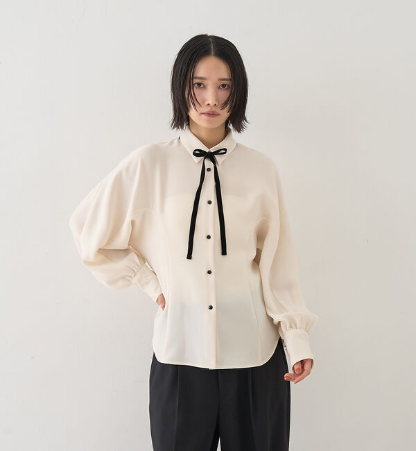 Rouge vif「リボン付きブラウス」|シャツ・ブラウス|