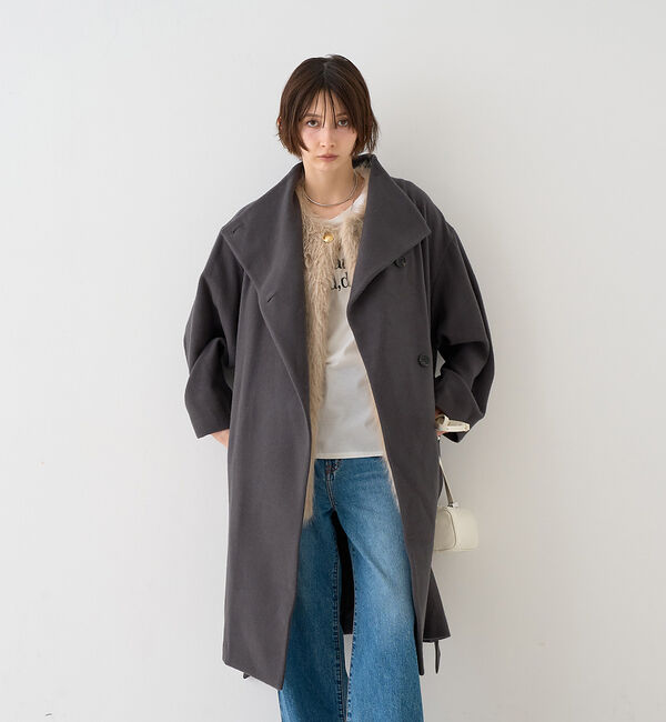 Rouge vif「【一部店舗限定】ショートビーバーニュアンスカラーコート」|その他|