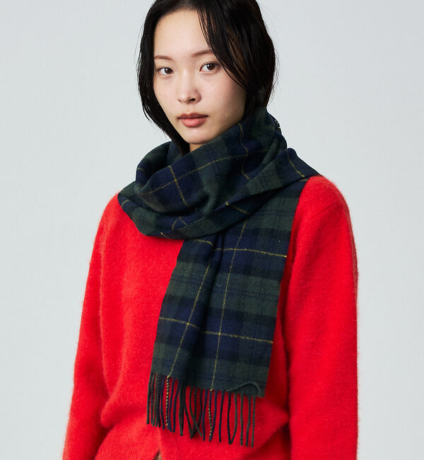 Rouge vif「【BARBOUR/バブアー】タータンスカーフ / マフラー / ウール / チェ」|マフラー|