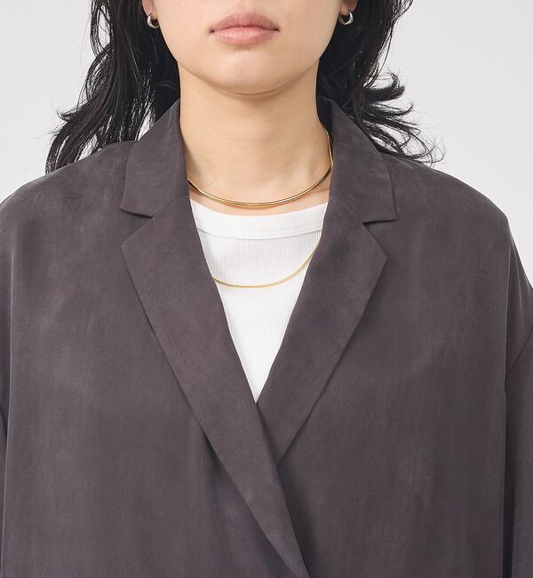 Rouge vif「【セットアップ対応】キュプラフィブリルダブルジャケット」|テーラードジャケット|