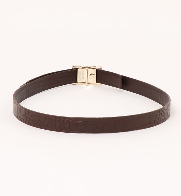 qualite「【シルバーバックル入荷！】クロコダイルフリーサイズベルト」|ベルト|