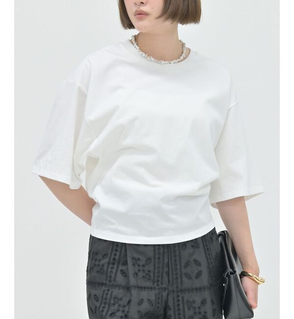 qualite「【接触冷感】プレミアム天竺ドルマンTシャツ【予約】」|Tシャツ・カットソー|オフホワイト