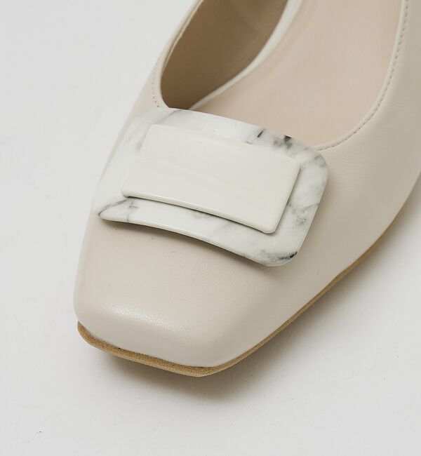 AU BANNISTER「スクエアモチーフパンプス」|パンプス|