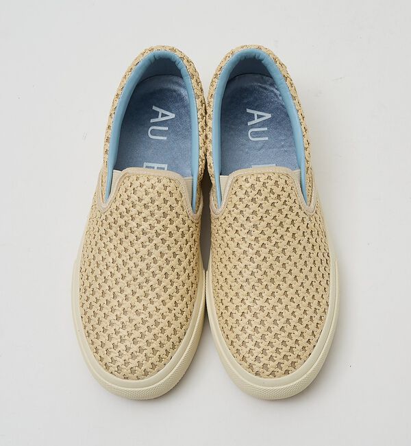AU BANNISTER「ラフィアライク スリッポンスニーカー」|スニーカー|ライトベージュ