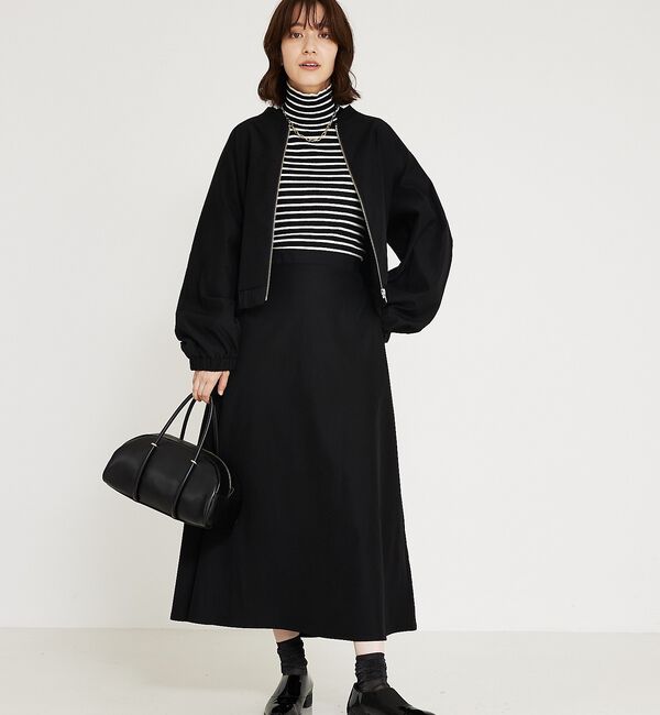 abahouse mavie「【セットアップ対応】ウォームツイルフレアースカート」|スカート|