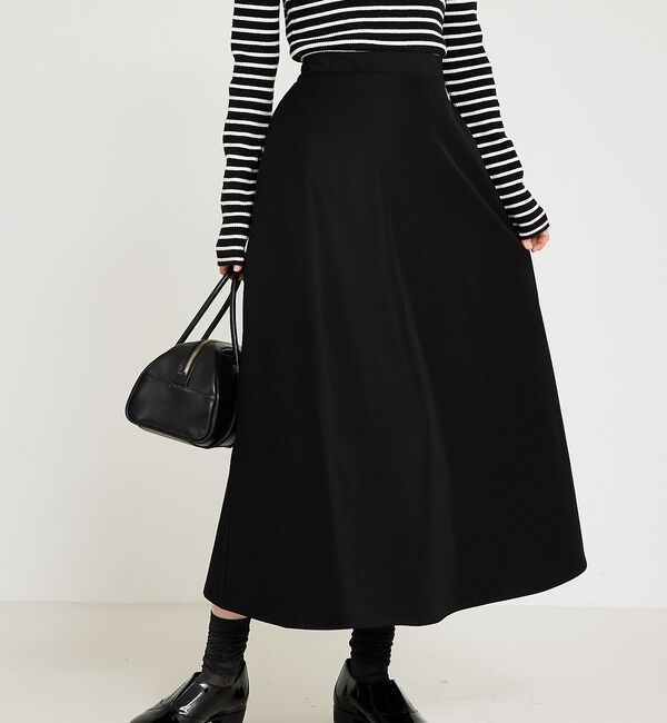 abahouse mavie「【セットアップ対応】ウォームツイルフレアースカート」|スカート|