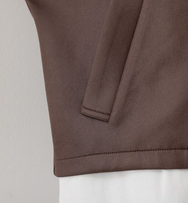 abahouse mavie「ソフトレザーライクジップブルゾン」|ブルゾン・スタジャン|