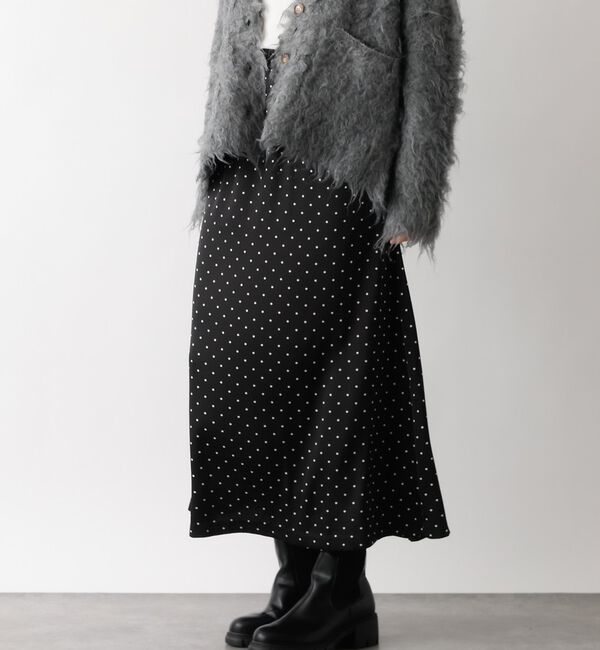 abahouse mavie「ドットマーメイドスカート」|スカート|