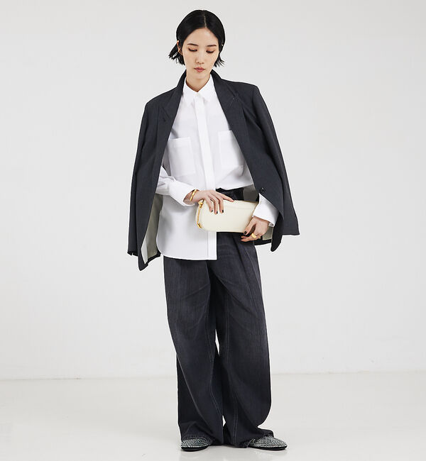 The Store by C' 「【HAIKURE】CANDY BLACK TENCEL ASIANFIT／ブラッ」|デニム|