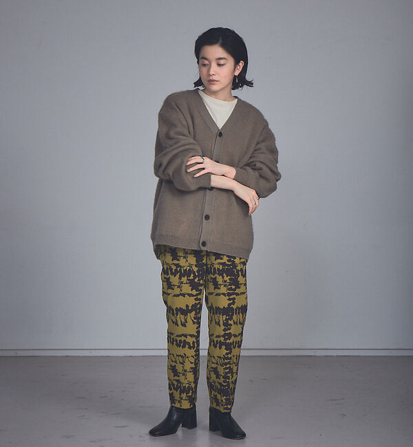 NOMINE「モヘアライク シャギーオーバーサイズ カーディガン レディース」|カーディガン|