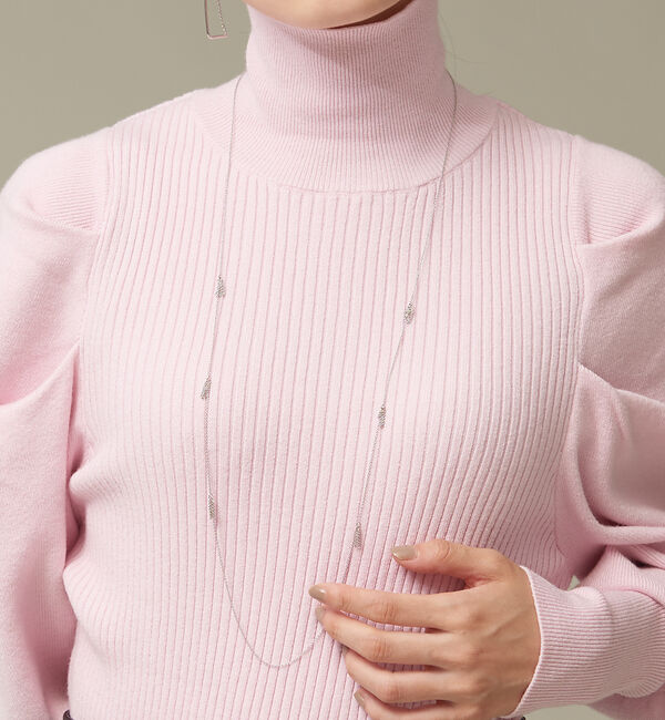 NOMINE「ボリュームスリーブタートルニット」|ニット・セーター|