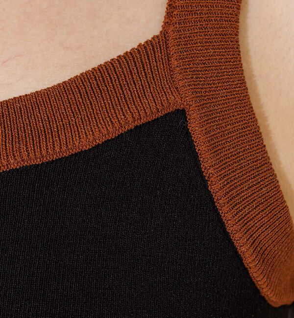 NOMINE「カップイン アメスリ ニット タンクトップ」|キャミソール|