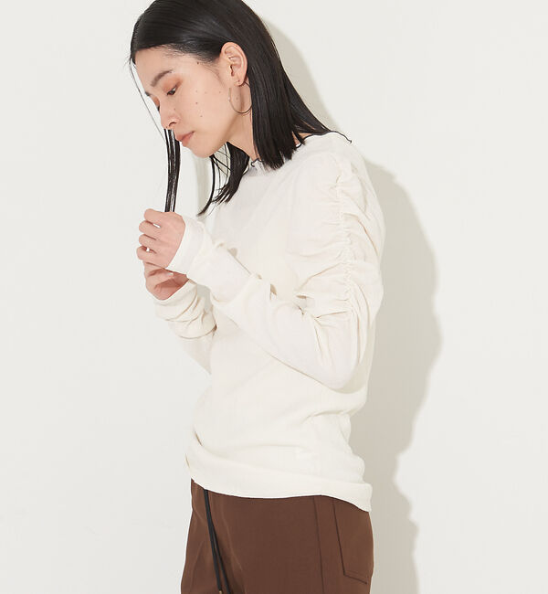 NOMINE「【前後着用可】2WAY配色メロウシャーリングロンT」|Tシャツ・カットソー|オフホワイト