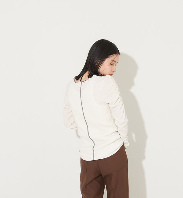 NOMINE「【前後着用可】2WAY配色メロウシャーリングロンT」|Tシャツ・カットソー|