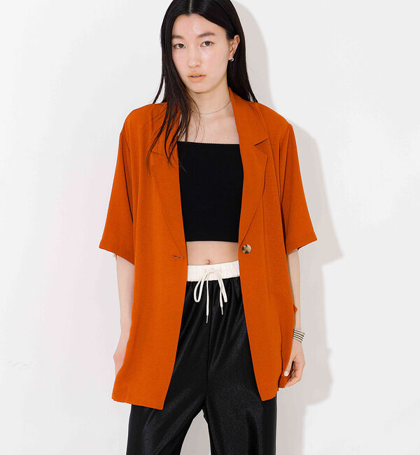 NOMINE「シングル 半袖ジャケット」|その他|テラコッタ
