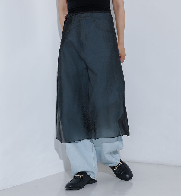 NOMINE「シアー ラップ  スカート」|スカート|