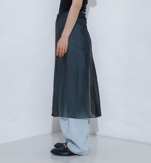 NOMINE「シアー ラップ  スカート」|スカート|