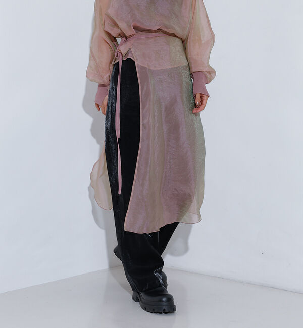 NOMINE「シアー ラップ  スカート」|スカート|