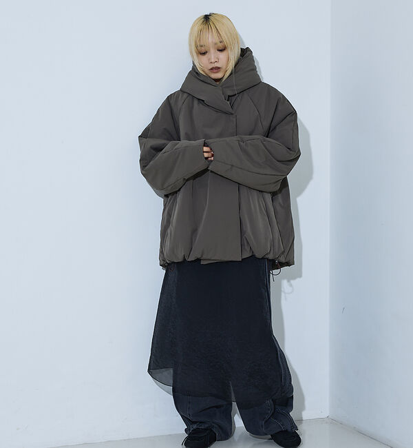 NOMINE「中綿 ボリューム フード ブルゾン」|ダウン|