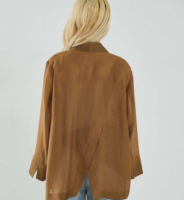 NOMINE「バックスリット シルキー シアー ジャケット」|その他|