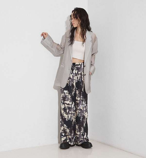 NOMINE「バックスリット シルキー シアー ジャケット」|その他|