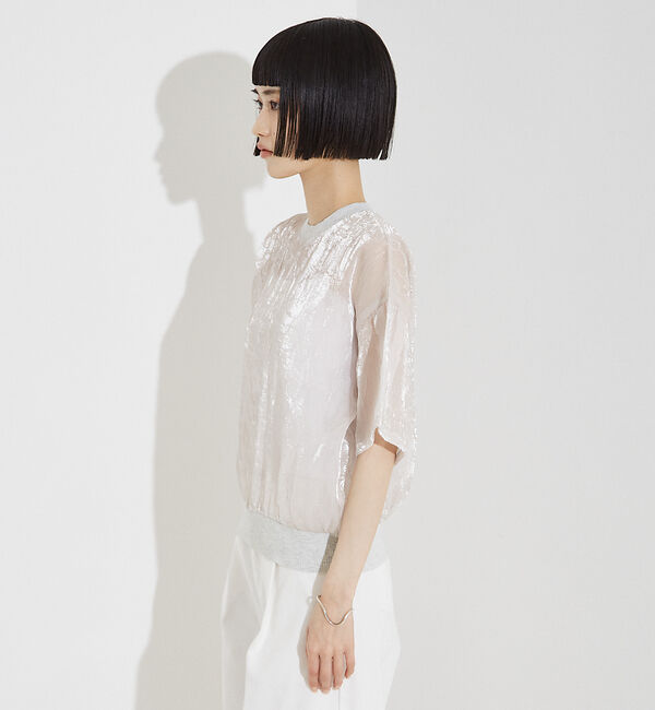 NOMINE「【セットアップ着用可】シャイン リンクル Ｔシャツ」|Tシャツ・カットソー|