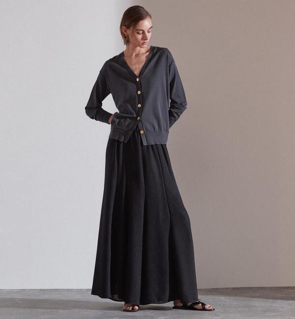 Liesse「アクセント釦カーディガン」|カーディガン|