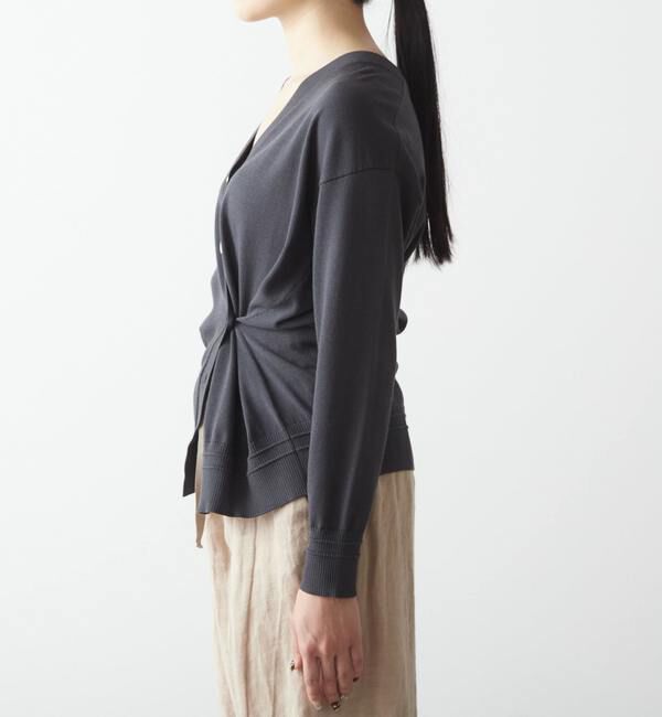 Liesse「アクセント釦カーディガン」|カーディガン|
