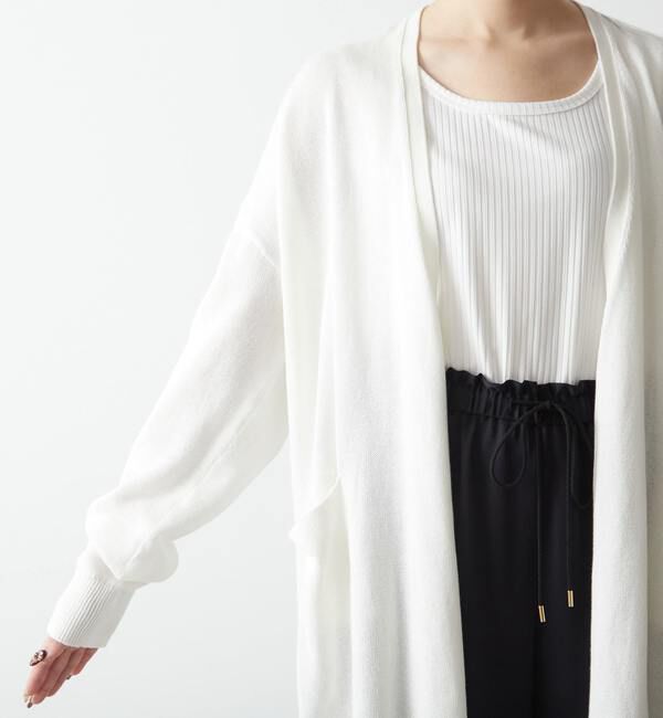 Liesse「麻調コットンカーディガン」|カーディガン|