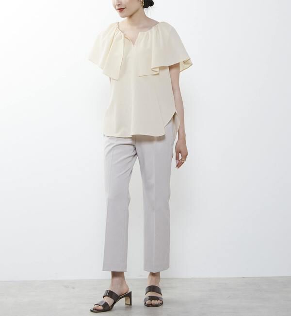 Liesse「ケープカラーブラウス」|シャツ・ブラウス|