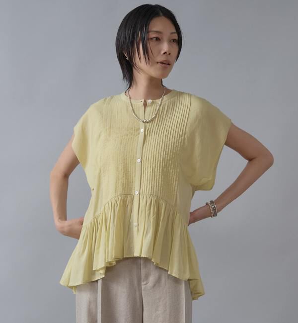 Liesse「【インド生産】ピンタックブラウス」|シャツ・ブラウス|