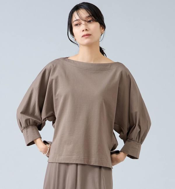 Liesse「ミニ裏毛プルオーバー」|Tシャツ・カットソー|モカ