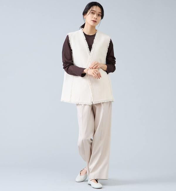 Liesse「ロングスリーブシアーニット」|ニット・セーター|