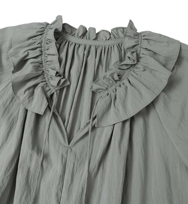 Liesse「フリルネックブラウス」|シャツ・ブラウス|