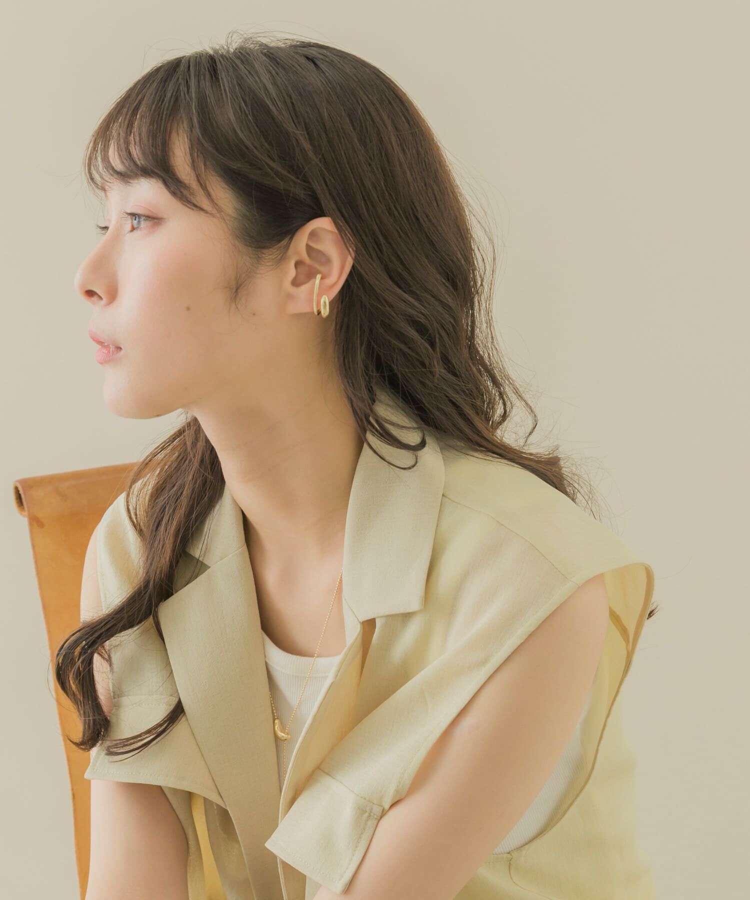 SMELLY「ツインラインイヤカフ」|イヤリング|