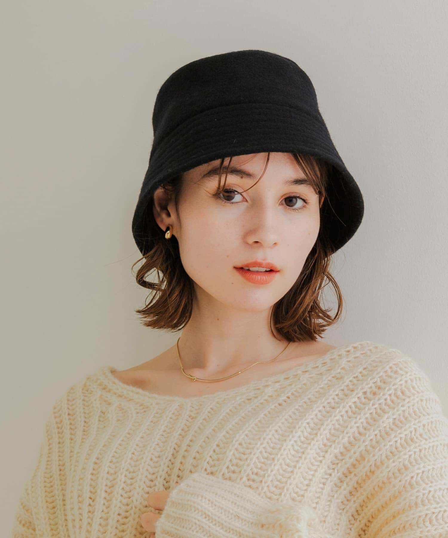 SMELLY「ソフトウールバケットハット」|ハット|ブラック