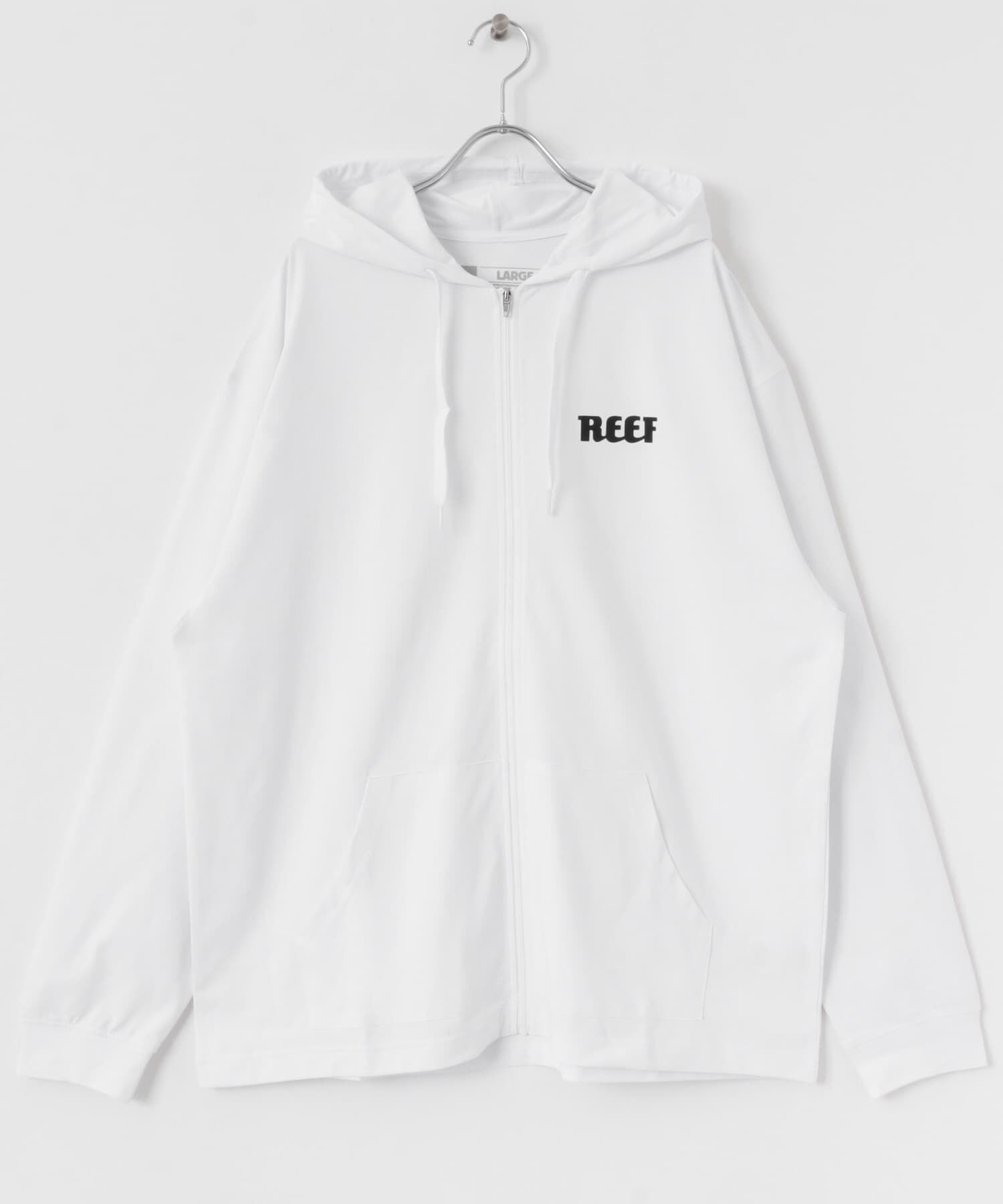 Sonny Label 「『吸収速乾/UVカット機能』REEF　ヘリテイジロゴラッシュフロントジップ」|パーカー|ホワイト