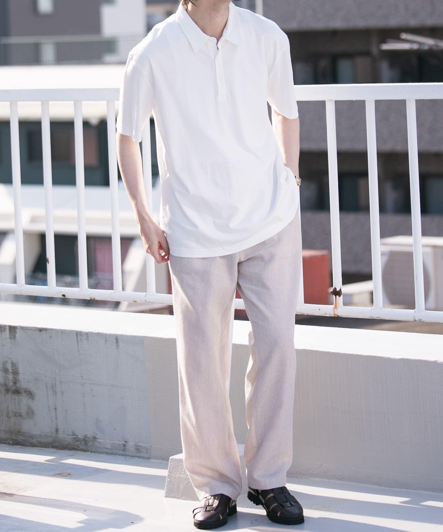 URBAN RESEARCH ROSSO「『XLサイズあり』『UR TECH』防汚加工リラックス半袖ポロシャツ」|ポロシャツ|