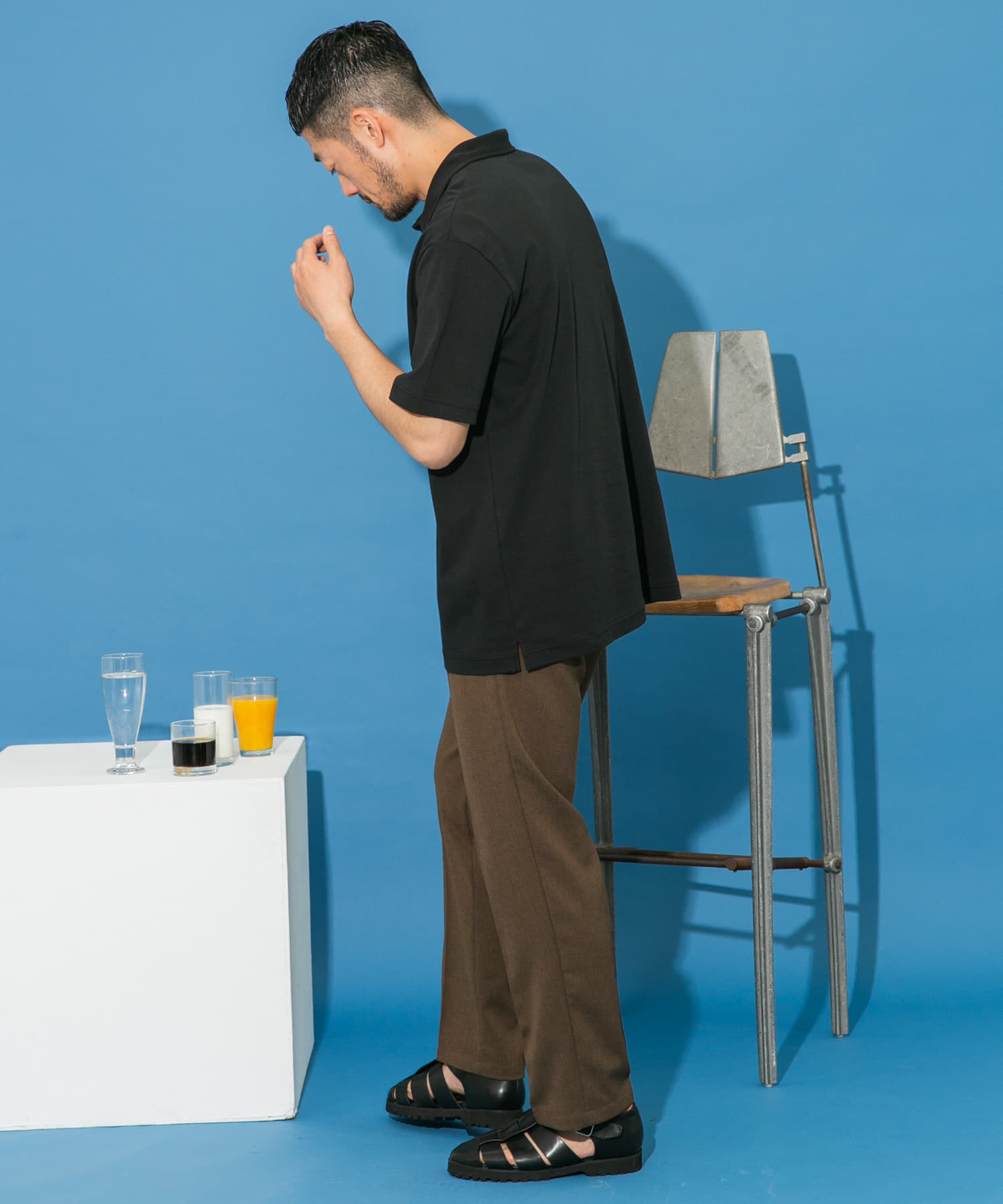 URBAN RESEARCH ROSSO「『XLサイズあり』『UR TECH』防汚加工リラックス半袖ポロシャツ」|ポロシャツ|