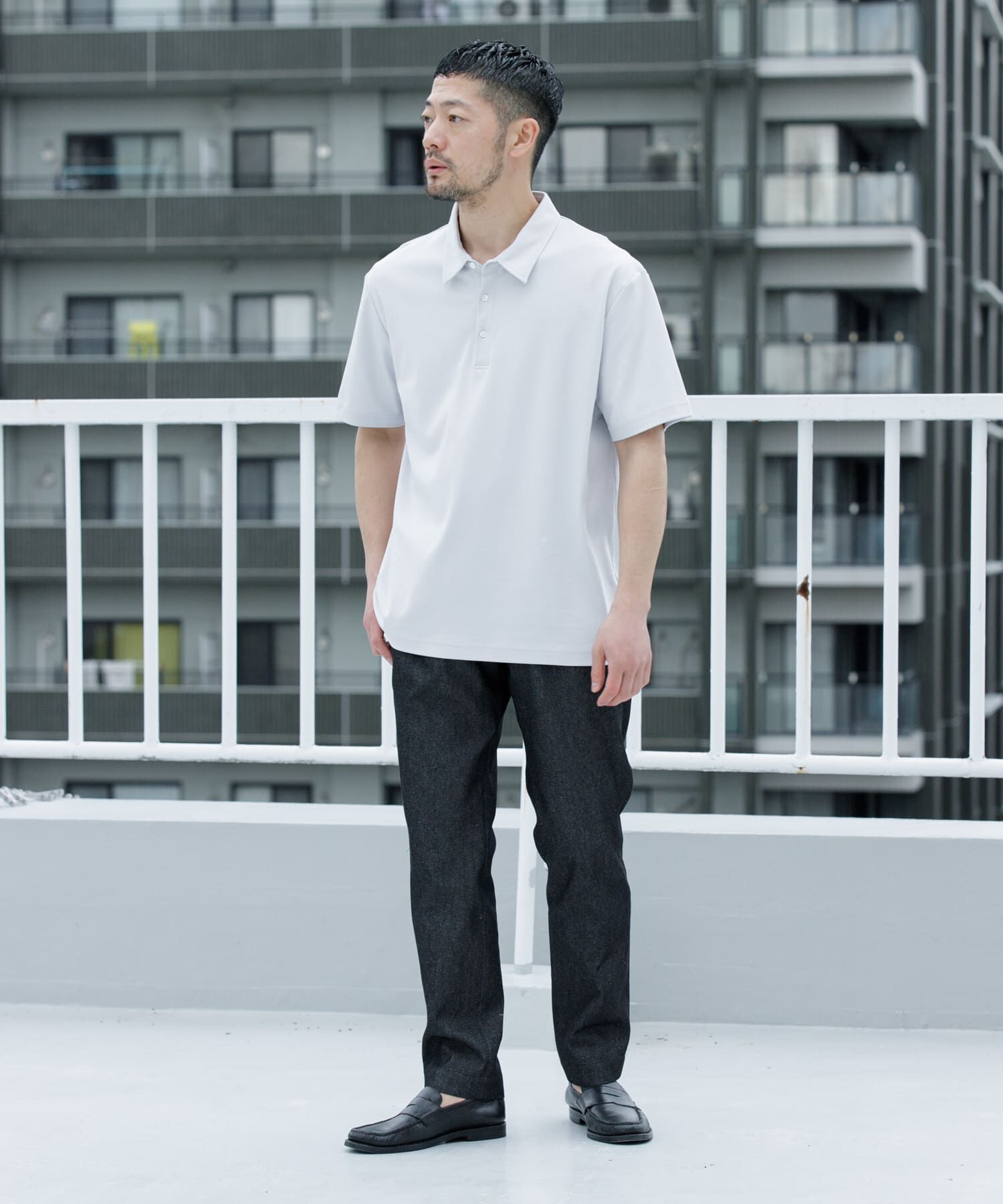 URBAN RESEARCH ROSSO「『XLサイズあり』『UR TECH』防汚加工リラックス半袖ポロシャツ」|ポロシャツ|