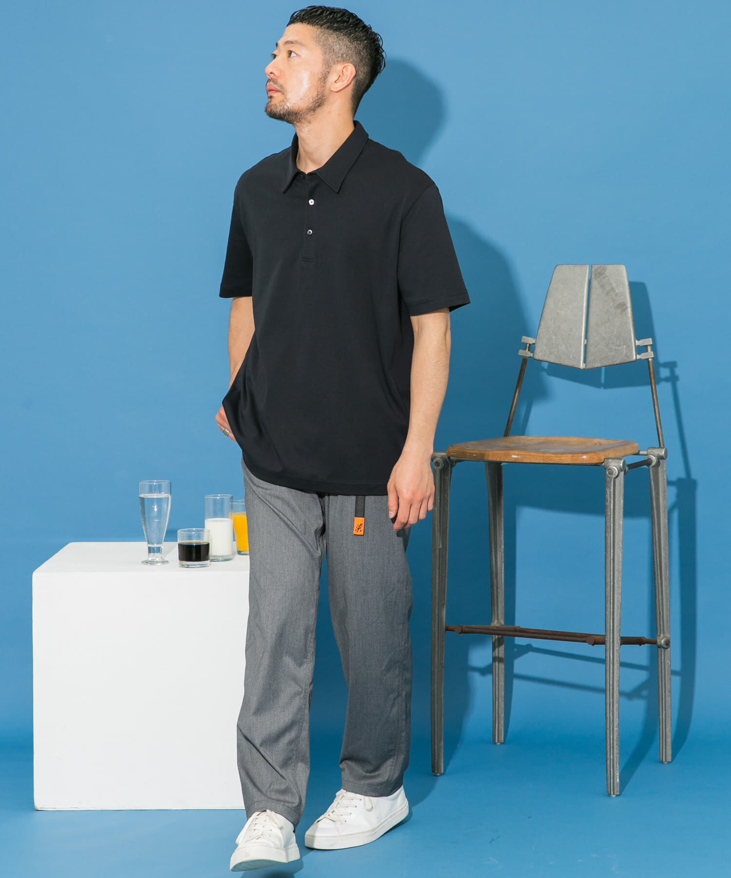 URBAN RESEARCH ROSSO「『XLサイズあり』『UR TECH』防汚加工リラックス半袖ポロシャツ」|ポロシャツ|