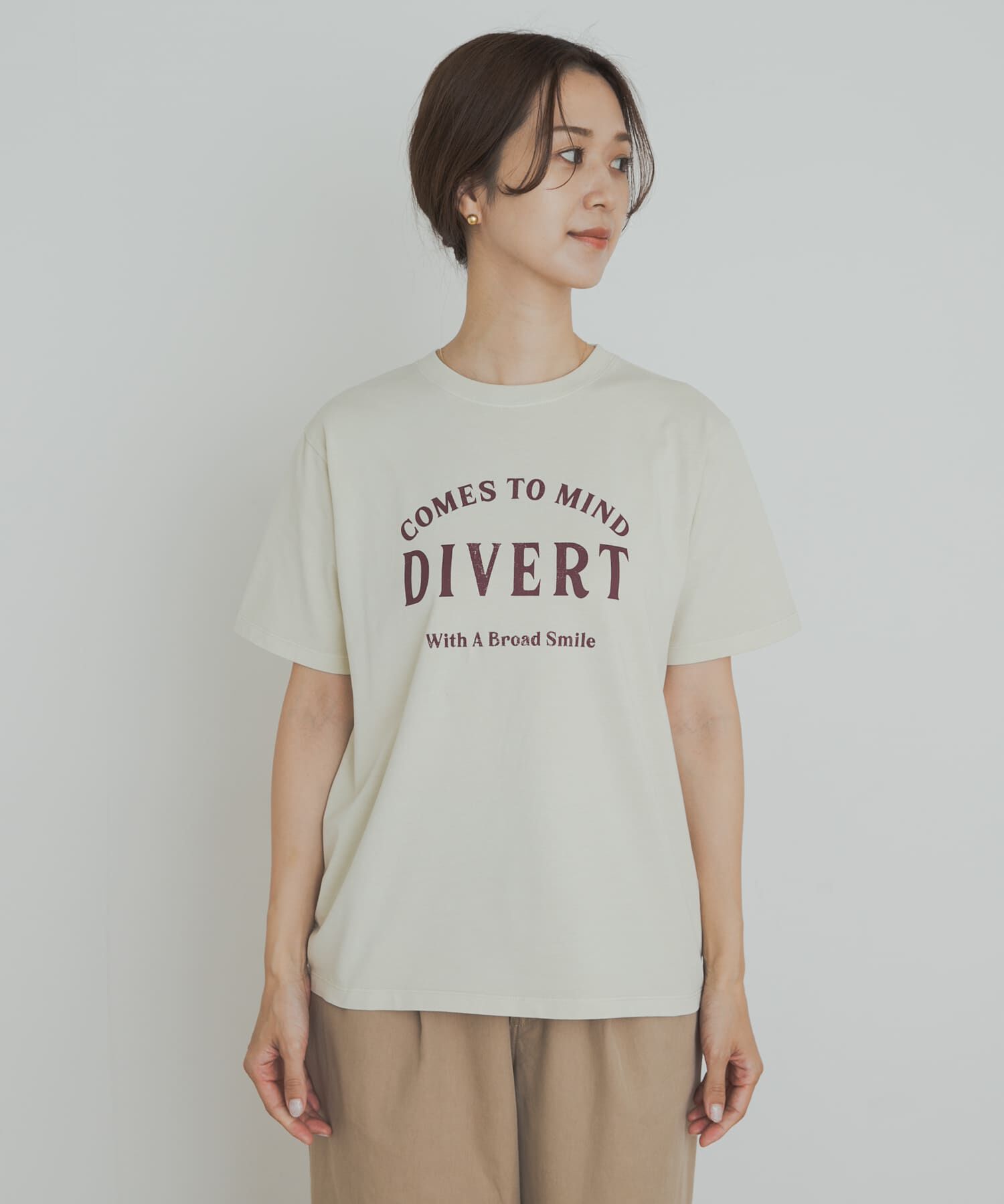 URBAN RESEARCH DOORS「ピグメントロゴTシャツ」|Tシャツ・カットソー|