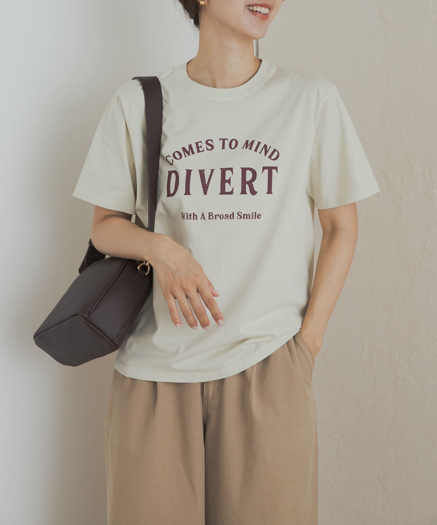 URBAN RESEARCH DOORS「ピグメントロゴTシャツ」|Tシャツ・カットソー|